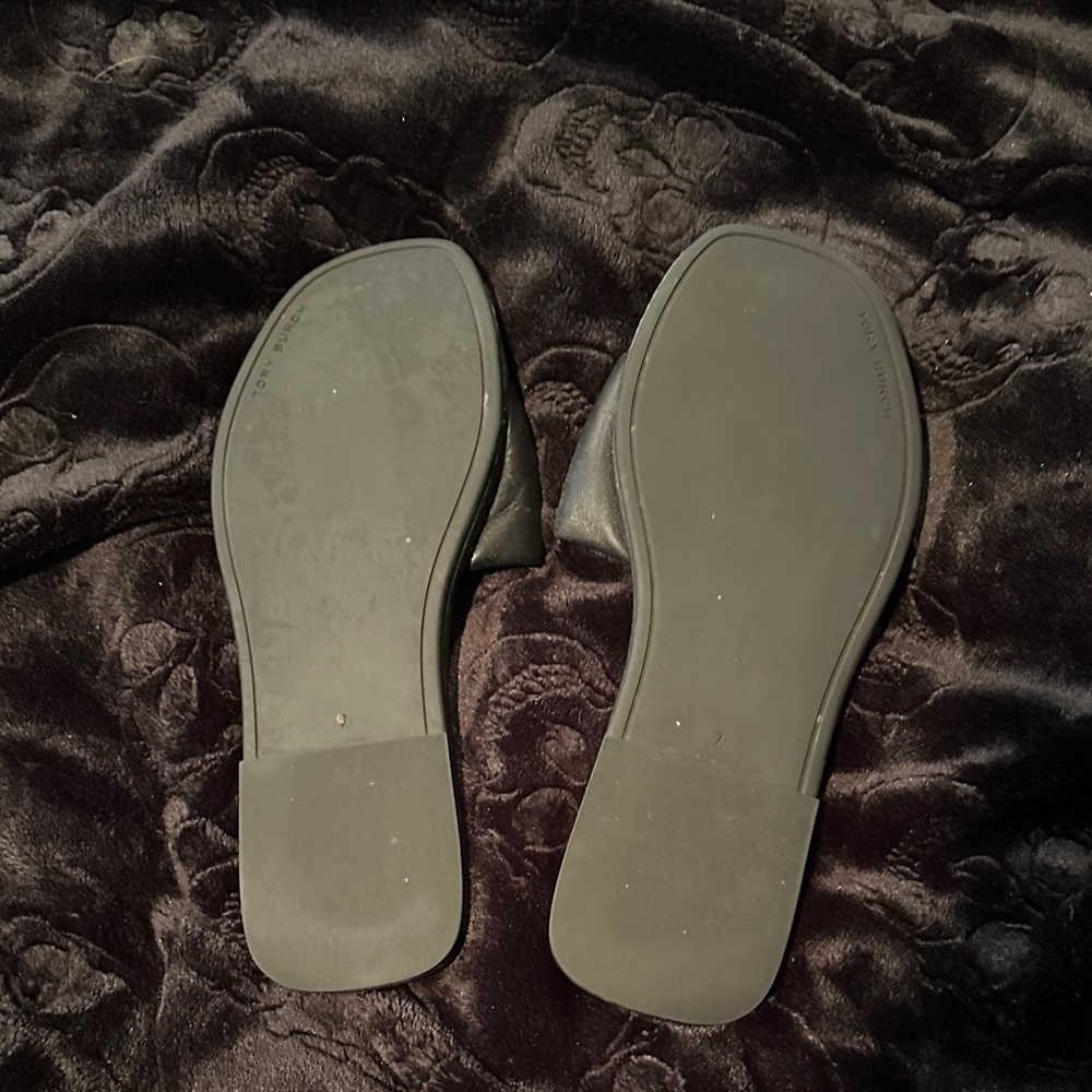 Tory Burch Black Double T Sport Slide Sandals size 7 - Picture 6 of 9